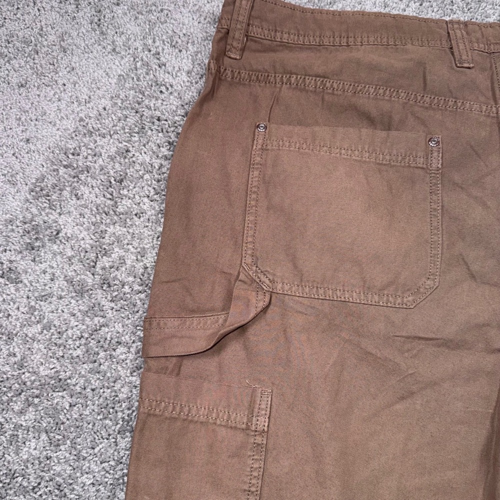 Aeropostale Carpenter Pant Mens Straight Leg Canvas Brown XL NEW - Picture 9 of 11